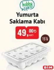 HOBBY LİFE YUMURTA SAKLAMA KABI 15'Lİ